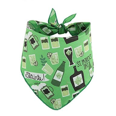 BoomBone St Patricks Day Dog Bandana 3 Pack - Triangle Bibs Pet Scarf for Small to Large Dogs and Cat - Image 7