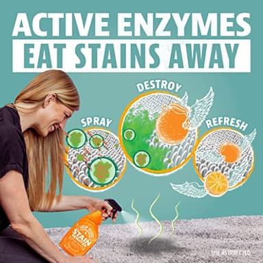 Angry Orange Stain Remover - 32oz Enzyme Pet Cleaner - Dog & Cat Urine Destroyer and Stain Remover - Citrus Spray Cleaning Solution - Puppy Supplies - Image 4