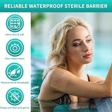 Dimora Transparent Film Dressing 50 Packs, Waterproof Adhesive Clear Bandages 4 in x 5 in, Wound Cover for IV Shield, Tattoo Aftercare Bandage,Clear Bandage Tape for Wound Care - Image 8