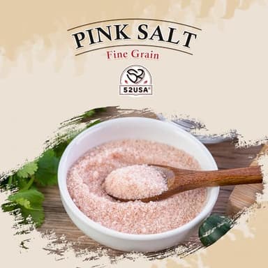 52USA Himalayan Pink Salt Fine, Fine Salt 2 lb, Pink Himalayan Sea Salt, 80+ Minerals and Electrolytes, Sea Salt, No Artificial Colors, No Additives, No Gluten, Rock Salt for Grinder Refill, Kosher Salt - Image 6
