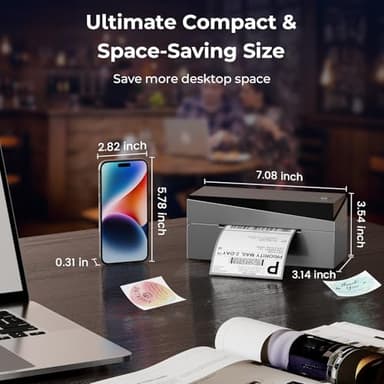 Omezizy Bluetooth Shipping Label Printer 4x6, 249BT Thermal Label Printer 4x6 for Small Business, Shipping Packages, Office, Home, Compatible with Android iPhone iPad Windows macOS Tiktok USPS Etsy - Image 8