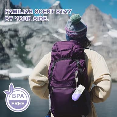 yahaa Silicone Clear Travel Bottles for Toiletries,Leak Proof Squeezable Travel Size Containers,TSA-compliant Travel Essentials,2oz,4 Pcs,purple - Image 4