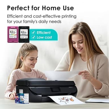 Eco Victor 62XL Ink Cartridges Black and Color Remanufactured Replacement for HP Ink 62 HP62XL Combo Pack Compatible Envy 5540 5640 5660 5665 7640 7645 OfficeJet 5740 5741 8040 200 250 Mobile Printer - Image 7