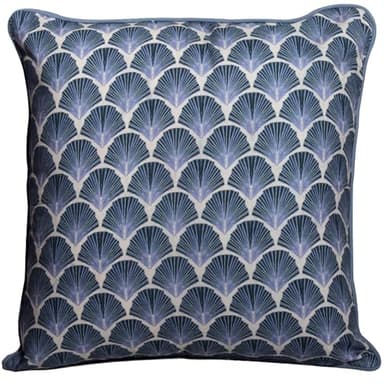 Ridhi Sky Shell Print Print Cotton Throw Pillow Covers for Decorative Couch Pillows for Living Room, Chic Boho Cute Outdoor Thanksgiving Pillows Covers Gifts 18x18 Inches - Image 5