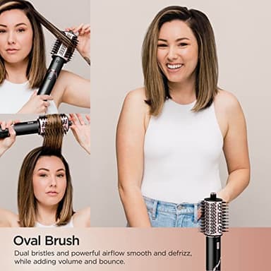 Shark Hair Dryer | FlexStyle Hair Styling System | Portable & Powerful Blow Dryer Brush | Hair Curler & Volumizer | 6 Styling Tools Included | Best for All Hair Types | Black | HD440BK - Image 7