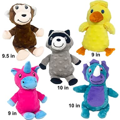 Jalousie Multipack Dog Squeaky Toys Strong Almost Indestructible, with Added Liner for Longer Play Dog Chew Toys (Medium Breeds - 5 Pack Dotted) - Image 4