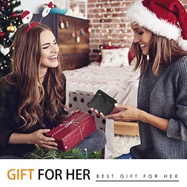 Toughergun Wallet Women Rfid Blocking Small Compact Bifold Luxury Leather Pocket Wallet Ladies Mini Purse with ID Window - Image 9