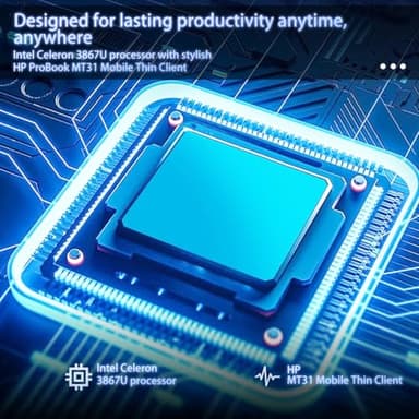 HP ProBook MT31 Mobile Thin Client Business Laptop, Intel Celeron 3867U, 16 GB RAM, 256 GB SSD, 13.3" Notebook, Webcam, WiFi, Windows 10 Pro(Renewed) - Image 6