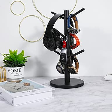 MyLifeUNIT Mug Holder Tree, Coffee Cup Holder with 6 Hooks (Black) - Image 5