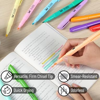 Mr. Pen- Pastel Highlighters, 12 Pack, Assorted Colors, Fast Dry, Highlighter Pastel, Set, Bible Journaling Highlighter, Marker - Image 3