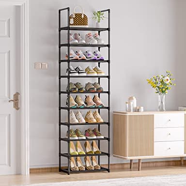 OYREL Shoe Rack, Sturdy Metal Shoe Rack Organizer,Narrow Shoe Racks for Closets,Shoes Rack,Shoe Stand,Shoe Shelf - Image 7