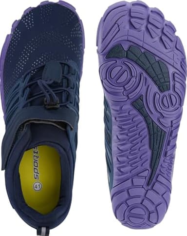 Joomra Women's Barefoot Walking Shoes Ladies Size 10.5-11 Zero Drop Minimalist Trail Running Sneakers Hiking Hike Workout Casual Cute Footwear Blue Purple 42 - Image 6