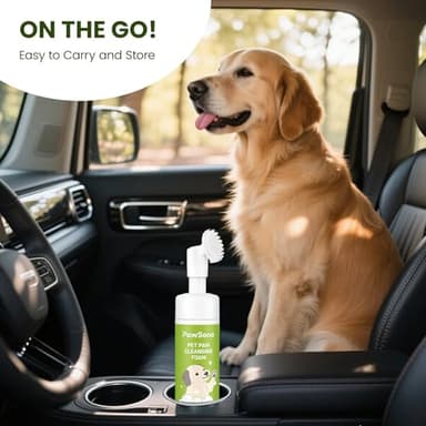 PawSono Paw Cleaner for Dogs & Cats, No-Rinse Foaming Pet Foot Washer with Built-in Scrubber Brush for Dirty, Muddy Paws – Suitable for Small, Medium & Large Dogs, Puppies, Kittens (5 fl oz) - Image 6