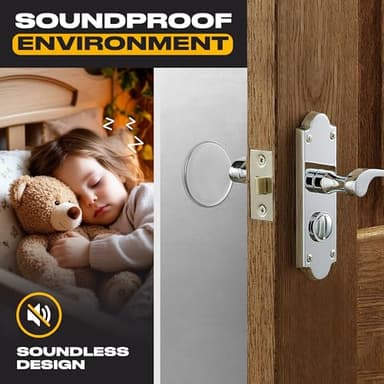 Door Stoppers for Wall 2" (8 Pack) - Self Adhesive & Discreet Door Knob Wall Protector - Quiet Door Bumper with Strong Back Adhesive - Rubber Door Stops - Shock Absorbent Door Handle Stopper - Image 6