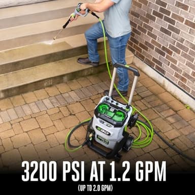 EGO POWER+ Electric Pressure Washer, 3200 PSI Power Washer, Includes (2) 56V 6.0Ah Batteries and Charger - HPW3204-2 - Image 4