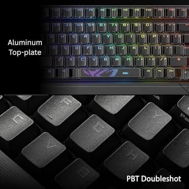 ASUS ROG Strix Scope II 96 Wireless Mechanical Gaming Keyboard – 96% Full-Size, Tri-Mode Connectivity, Hot Swappable Pre-lubed ROG NX Snow Linear Switches, PBT Keycaps, RGB, PC/Mac Support-Black - Image 6