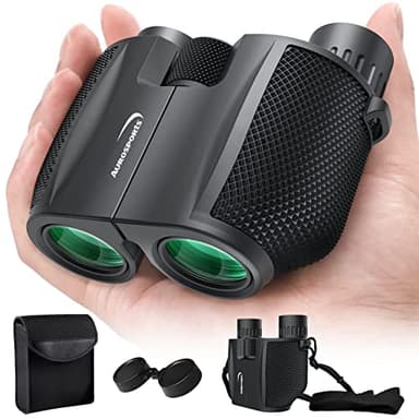 Aurosports 10x25 Binoculars for Adults and Kids, Large View Compact Binoculars with Low Light Vision, Easy Focus Small Binocular for Bird Watching Outdoor Travel Sightseeing Concert Hunting Hiking - Image 1