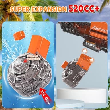 2025 Electric Water Gun for Adults, High Powered Automatic Squirt Gun with 32-40 Ft Long Range, 500CC+ Water Tank Water Guns- Large Water Gun|Summer Ideal Gift Fighting Toys for Ages 8-12 Boy Girl - Image 6