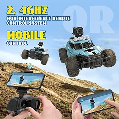 DEERC RC Cars DE36W Remote Control Car with 1080P HD FPV Camera, 1/16 Off-Road High Speed Monster Trucks for Kids Adults 60 Min Play - Image 6