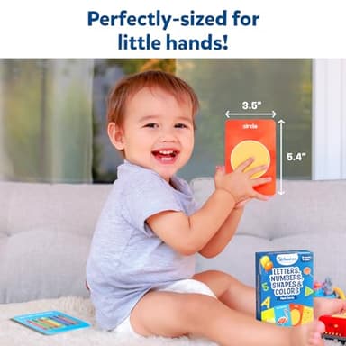 Skillmatics Thick Flash Cards for Toddlers - Letters, Numbers, Shapes & Colors, Montessori Toys, Preschool Learning Activities, Learning Aids, Gifts for Kids Ages 1, 2, 3, 4 Years - Image 4
