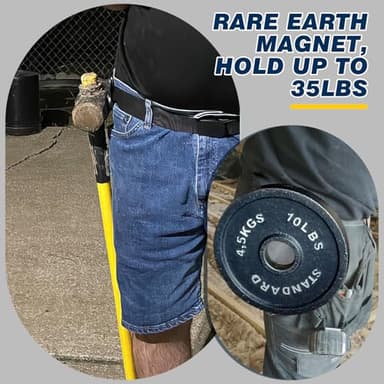 Magnetic Belt Clip & Clip-on Tape Measure Holster, Portable Tool HolderDesigned for Climbing Activities to Hold Tools Like Tape Measure, Nails, Screws, Wrenches - Image 7