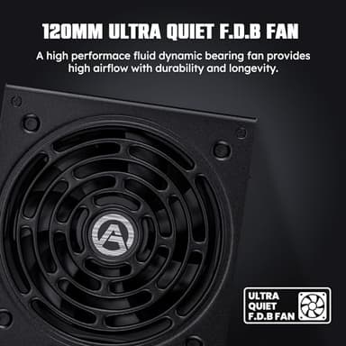 ARESGAME 1300W ATX 3.0 PCIE 5.0 Power Supply, 80 Plus Gold Certified, Fully Modular, 10 Year Warranty - Image 4