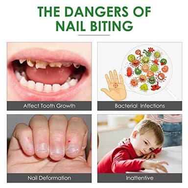 Nail Biting Treatment for Kids, Thumb Sucking Stop for Kid, Nail Polish for Kid Stop Sucking and Biting Nails, Day Night Care - Image 3