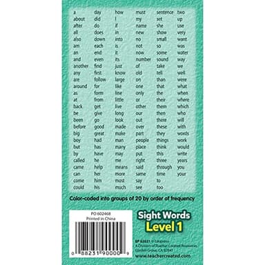 Edupress™ Sight Words Flash Cards - Level 1 - Image 4