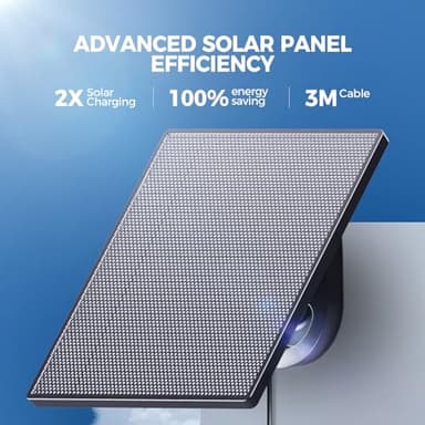 Solar Security Cameras Wireless Outdoor, 2K 360° View Solar Powered WiFi 3MP Security Camera for Home Security with Color Night Vision, PIR Detection, 2-Way Audio, Motion Alert, Easier to use - Image 3