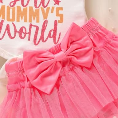 ZOELNIC Baby Girl Summer Clothes Infant Ruffles Romper Shorts Set Floral Summer Outfits Cute Baby Clothes Girl (White#1, 6-9 Months) - Image 7
