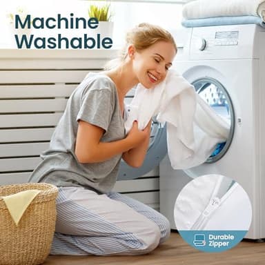 Memory Foam Mattress Topper Twinxl Size, AprLeaf 3 Inch Cooling Mattress Topper with Removable Cover, Medium Firm Mattress Topper for Back Pain Comfort Sleep - Image 7