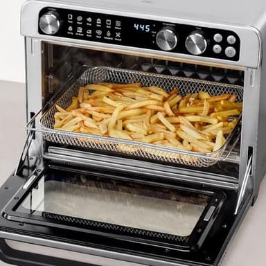 Panasonic FlashXpress Family Size Air Fryer Toaster Oven Combo, 11 Cooking Functions, 1800W PFAS-Free, Double Infrared Heating, Temperature Control Dial, Stainless Steel - NB-G211P - Image 8