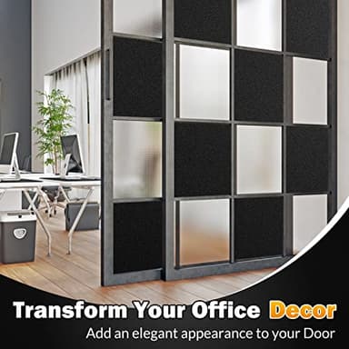 rabbitgoo Blackout Window Film, Sun Blocking Privacy Cover for Glass, Removable Opaque Room Darkening Dark Black Out Window Covers Tint Shades for Home Day Sleep Light Blocker 17.5 x 118.1 Inches - Image 6