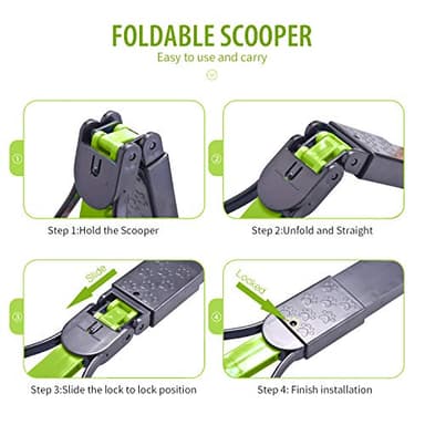 PPOGOO Non-Breakable Pet Pooper Scooper for Dogs and Cats with Long Handle High Strength Material and Durable Spring for Easy Grass and Gravel Pick Up - Image 5