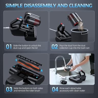 JPHYLL Mattress Vacuum Cleaner 600W, Corded (Ultra-UVC-K16) - Image 6
