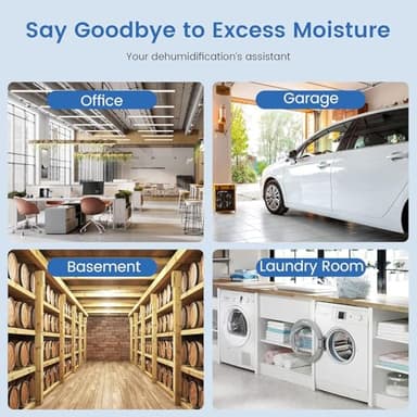 3,200 Sq.Ft Most Efficient Energy Star 2024 Dehumidifier,Vellgoo 36Pint/D Compressor Dehumidifier with Drain Hose, Smart Humidity Control for Basement, Home, Bedroom, Bathroom, Garage - Image 9