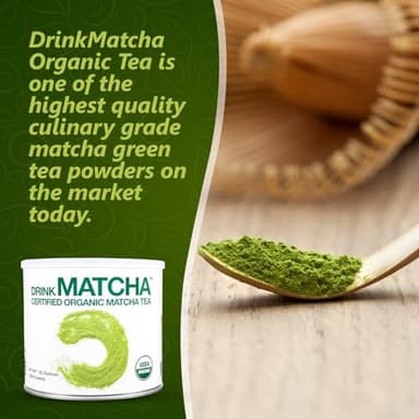 DrinkMatcha Organic Matcha Green Tea Powder 1 LB 100% Pure Matcha | Nothing Added | Perfect for Lattes, Smoothies, Baking (16 Ounce) - Image 4