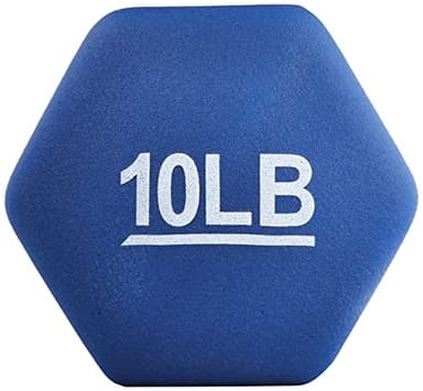 Amazon Basics Neoprene Dumbbell Hand Weights, 10 Pound, Pair, Navy Blue - Image 3