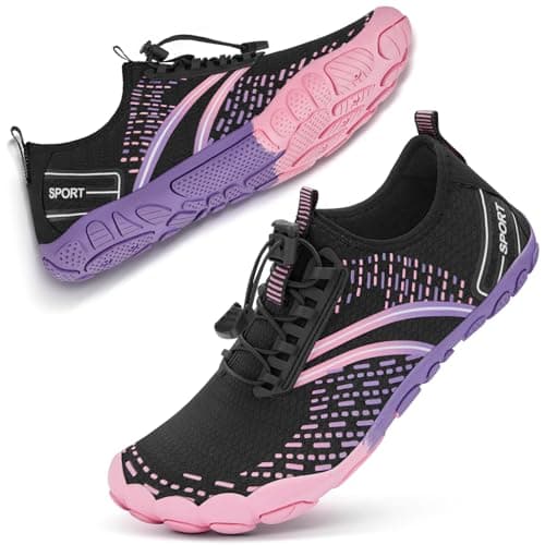 ATHMILE Hiking Barefoot Water Shoes for Women Men Beach Swim Aqua Pool River Quick Dry Athletic Wide Toe Outdoor Sport Kayaking Boating Rock Climbing Yoga Lake - Image 1