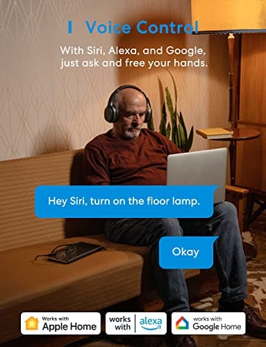 meross Smart Power Strip WiFi Surge Protector Power Bar, Alexa Google Home & IFTTT Supported, Remote Control, 4 AC Outlet and 4 USB Port, 16A - Image 4