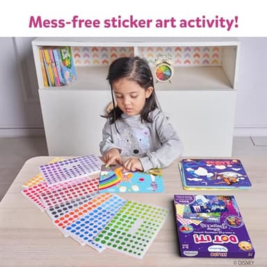 Skillmatics Dot It Sticker Art - Disney Princess, Mess-Free Fun for Kids, 500+ Stickers, Craft Kits, DIY Scrapbooking Activity, Travel Toys, Gifts for Girls & Boys Ages 3, 4, 5, 6, 7 - Image 3