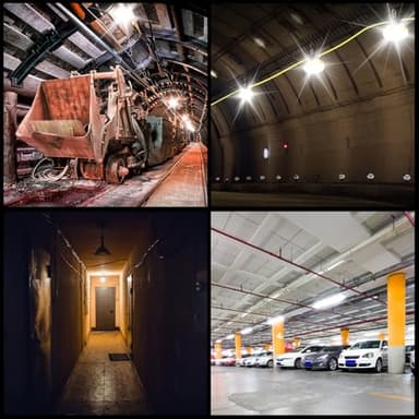 alitade 100FT LED Work Light, 100W & 10000LM Construction String Lights, 10 Bulbs LED Work Lights for Jobsite Lighting, Construction Site, Renovation, Walkway, Patio, Mine cave,Free for Climbing Hook - Image 7