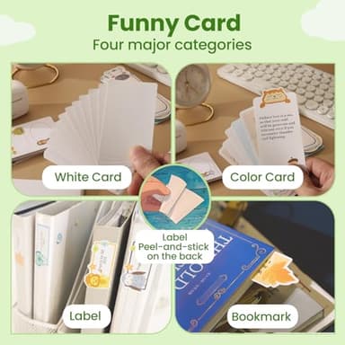 FORYAGOO Mini Printer - Portable Sticker Printer Machine, Thermal Label Maker Inkless Pocket Bluetooth Photo for Work, Life, Study Assistance, Tag Receipts, Board Game Cards - Image 4