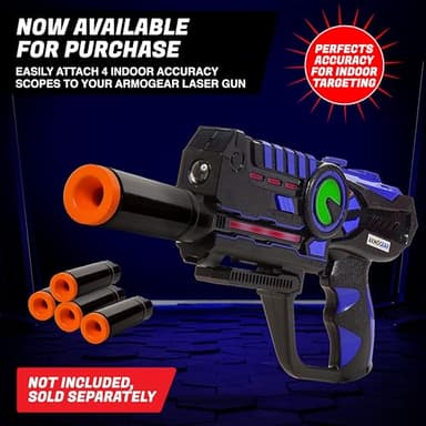 ArmoGear Laser Tag Guns with Vests Set of 4 - Adult Laser Tag Guns, Multiplayer Lazer Tag Set for Kids, Teens, and Adults - Indoor and Outdoor Game for Family Fun - Gift for Boys and Girls, Ages 8+ - Image 7