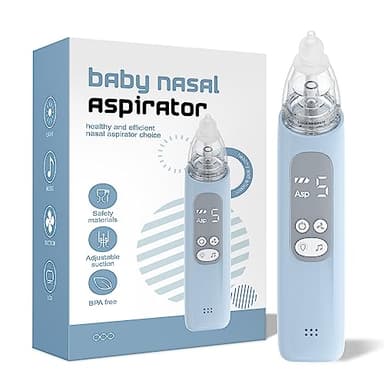 X-Bosak Baby Nasal Aspirator, Electric Nose Sucker with 5 Levels Suction, Soothing Light & Nursery Rhymes - Image 1