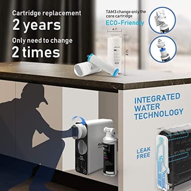 Frizzlife Reverse Osmosis Water Filter - Alkaline Mineral pH+, 600 GPD High Flow, Tankless RO Reverse Osmosis System, Under Sink, Reduce TDS, Compact, 2:1 Drain Ratio, PD600-TAM3 - Image 6