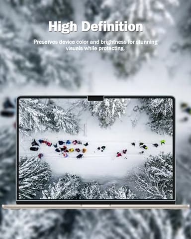 F FORITO 2-Pack Anti Blue Light Matte Laptop Screen Protector Compatible with 2025-2021 MacBook Pro 14 inch M5 M4 M3 M2 M1 Pro Max Chip, Eye Protection Anti Glare Computer Screen Cover - Image 5
