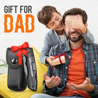 Gifts for Dad, Multitool Knife BEST DAD EVER for Camping, Fathers Day Christmas Unique Gifts for Dad, Dads Birthday Gift from Daughter Son, Christmas Ideal Presents for Dads, Gadget Present for Father - Image 7