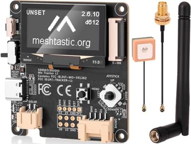 Wio Tracker L1 Development Board Wio SX1262 nRF52840 Module for Ar duino Meshtastic LoRa, Blue tooth 5.0 GPS GNSS, 1.3" OLED, Support Battery Type-C and Solar Charge, Power Efficiency & Rich Interface - Image 1
