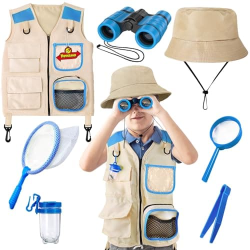 YOPINSAND Kids Explorer Kit & Bug Catcher Kit, Kids Camping Gear for Kids, Outdoor Exploration Set with Vest & Hat, Ideal Outdoor Camping Adventure Toys for Ages 3 4 5 6 7 8 Boys Girls - Image 1